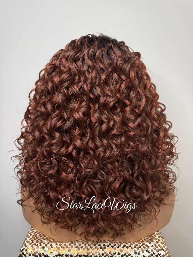Curly Bob Wig Bangs - Aurelia
