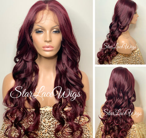 Long Lace Front Wig Brown #4 Straight (6x13) Parting Space - Halle
