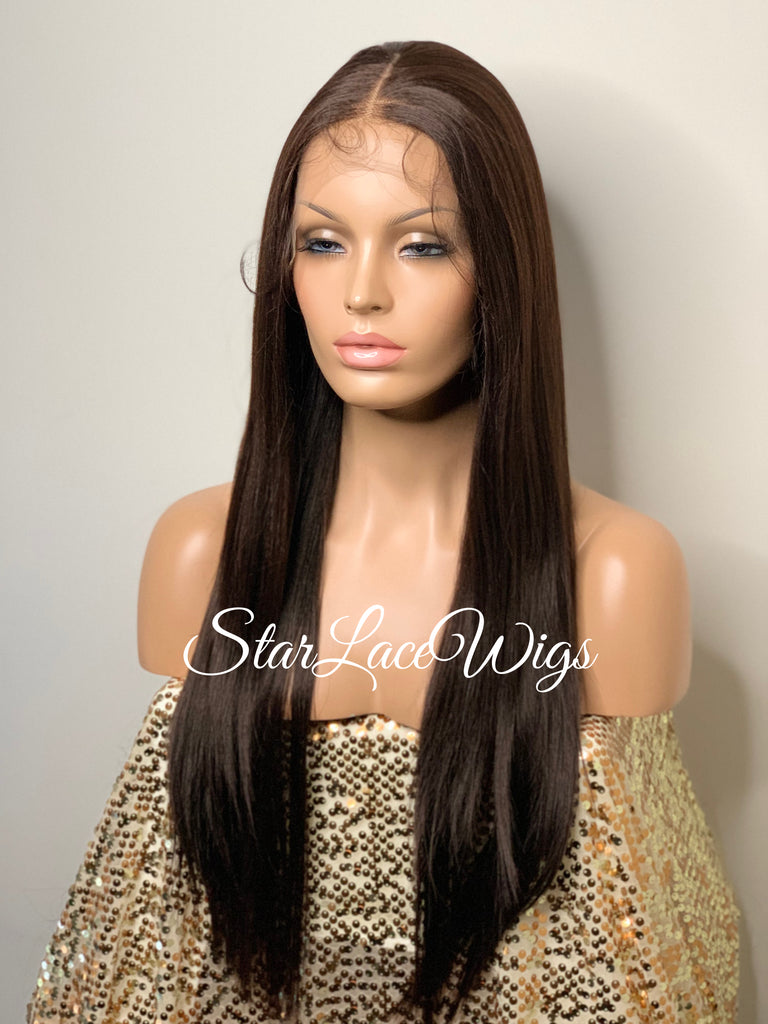Long Straight Lace Front Wig (6x13) Parting Space - Bianca
