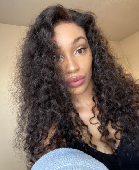 Human Hair Lace Front Wig 13x4 Deep Wave Natural Black - Raina