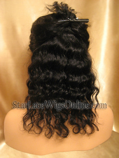 Short Wavy Human Hair Full Lace Wigs For Black Women
