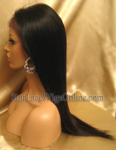 Long Straight Human Virgin Hair Cheap Wigs