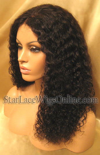 Curly Custom Human Hair Lace Front Wigs For Black Women