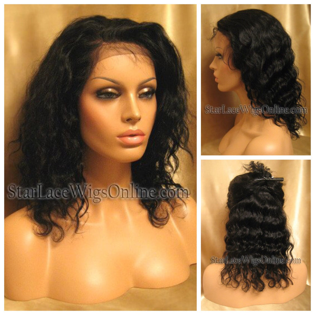 Deep Wave Human Hair Lace Front Wig - Custom - Tina
