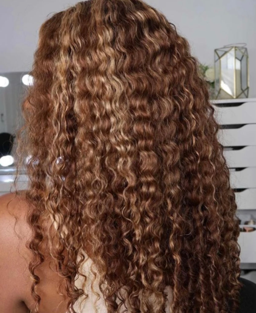 Lace Front Wig (13x6) Deep Wave #4 & #27 Mix - Ciara