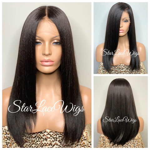 Long Burgundy Red Lace Front Wig (6x13) Free Part - Sharon