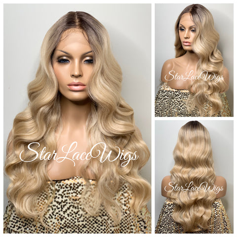 Long Burgundy Red Lace Front Wig (6x13) Free Part - Sharon