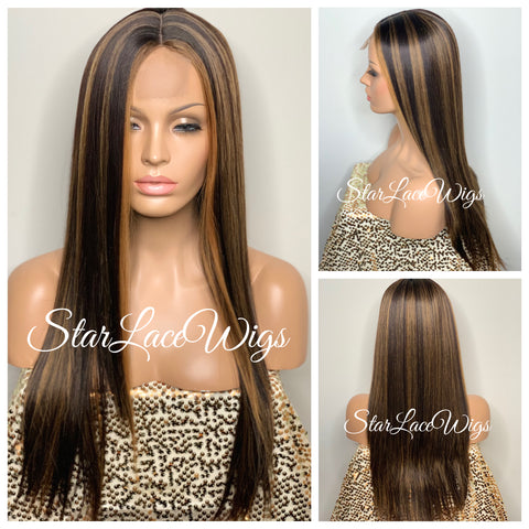 Long Burgundy Red Lace Front Wig (6x13) Free Part - Sharon