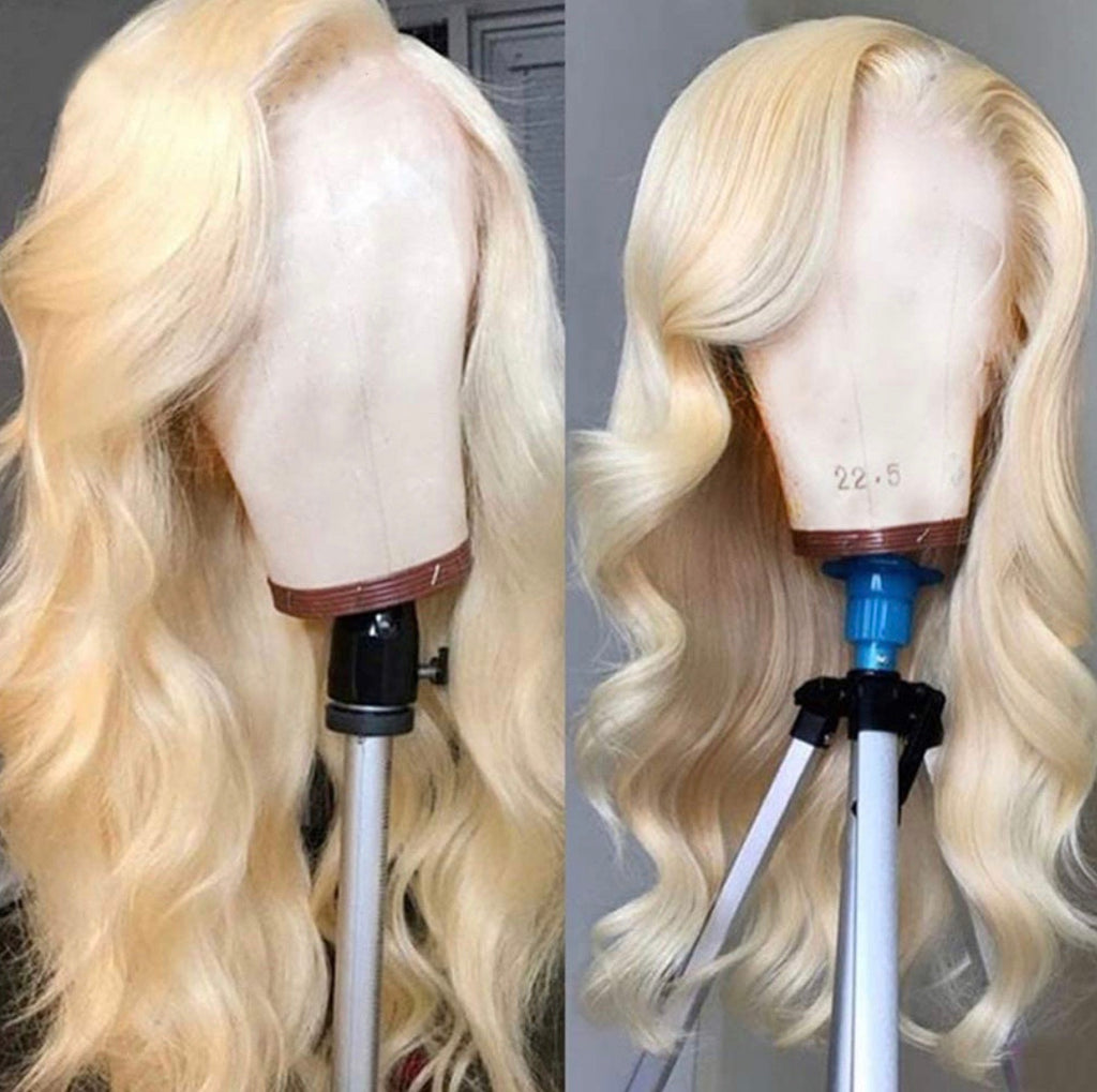 Human Hair Lace Front Wig 13x4 Body Wave Blonde #613 - Summer