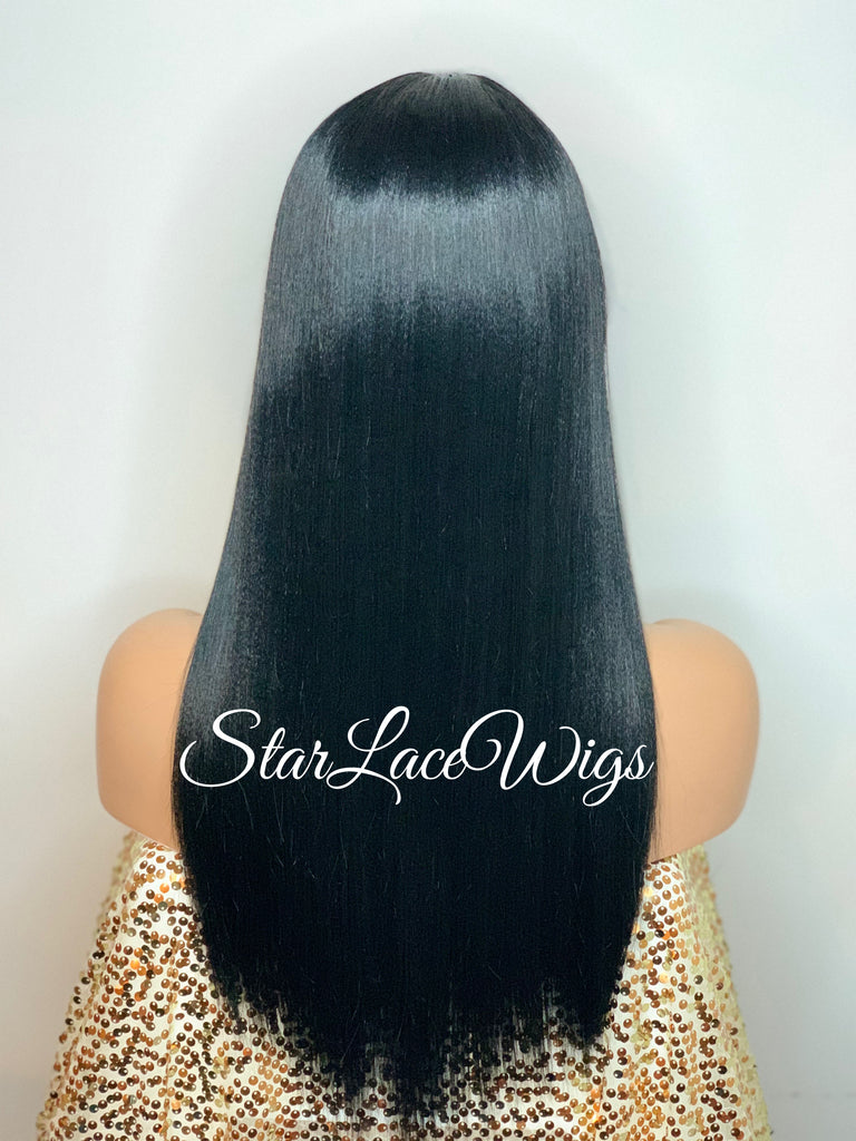 Long Straight Wig With Chinese Bangs - Egypt