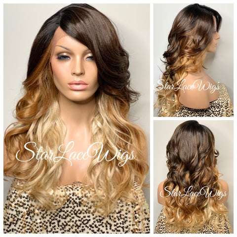 Long Burgundy Red Lace Front Wig (6x13) Free Part - Sharon
