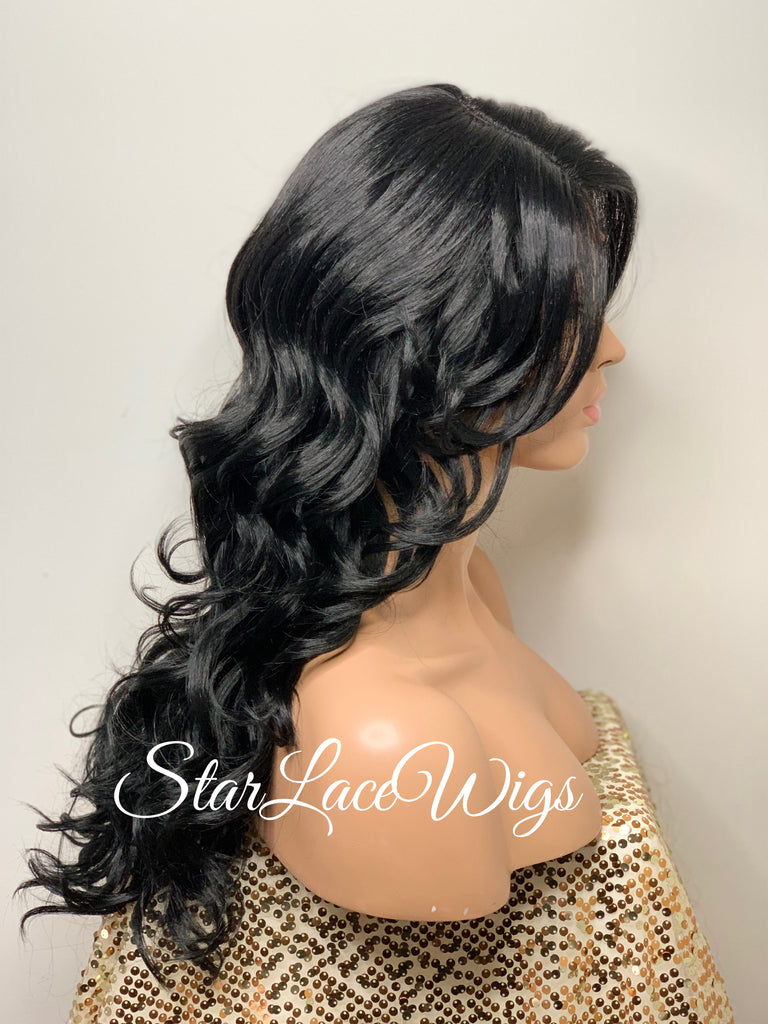 Long Loose Curl Synthetic Lace Front Wig Layers - Taylor