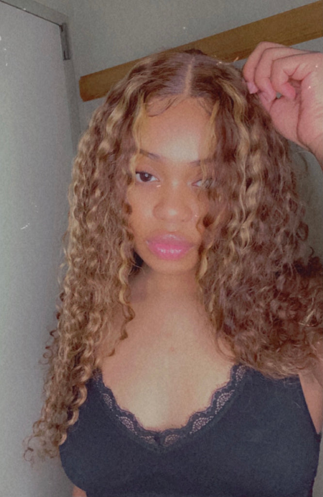 Lace Front Wig (13x6) Deep Wave #4 & #27 Mix - Ciara