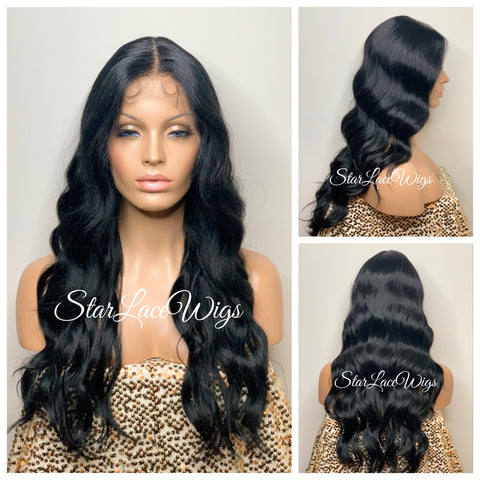 Long Burgundy Red Lace Front Wig (6x13) Free Part - Sharon