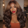 Long 2 Toned Honey Auburn to Brown HD Lace Front Wig (13x6) - Lisa