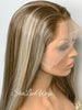 Long Blonde Straight Lace Front Wig (13x4) Ash Platinum Blonde Highlights - Delilah