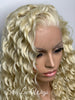 Long Wavy Lace Front Wig (6x13) Parting Space Platinum Blonde #613 - Chance