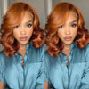 Ginger Curly HD Lace Front Wig (13x6) Curly Free Part Bangs - Harlow