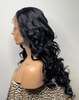 Long Curly Black HD Lace Front Wig (13x6) - Jade