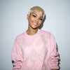 Short Straight Platinum Blonde Pixie Wig Bangs - Denise