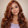 Long Ginger Red Loose Curls HD Lace Front Wig (13x4) - Danielle