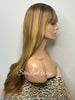 Long Straight Honey Blonde Brown Wig With Bangs - Alina