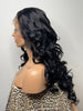 Long Curly Black HD Lace Front Wig (13x6) - Jade