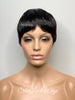 Pixie Cut Wig with Bangs Short Straight Black - Rosalie