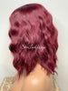 Short Red Wavy Bob Wig Center Part - Mandy