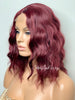 Short Red Wavy Bob Wig Center Part - Mandy