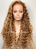 Long Wavy Lace Front Wig (6x13) Parting Space Strawberry Blonde - Claire