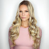 Long Golden Blonde Human Hair Blend HD Lace Front Wig (13x4) - Ashley