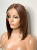 Brown Human Hair Bob Lace Front Wig Straight 13x4 - Chai