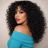 Black Curly Bob Wig With Bangs - Ramona