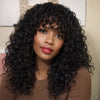 Black Curly Bob Wig With Bangs - Ramona