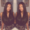 Long Straight Human Hair Blend Lace Front Wig (13x6) Parting - Suzie