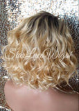Blonde Curly Lace Front Wigs