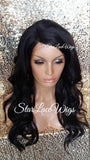 Brown Wavy Lace Wig With Bangs