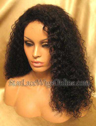 Long Curly Human Hair Custom Lace Front Wig
