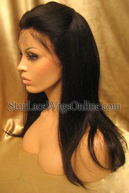 Long Straight Chinese Virgin Hair Custom Full Lace Wigs For Women
