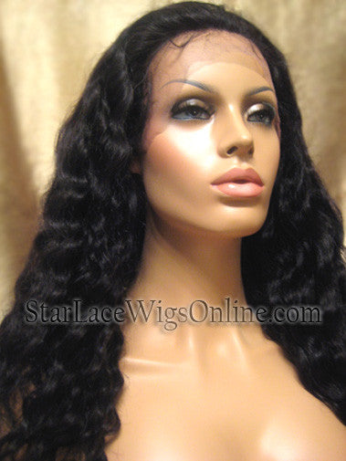 Wavy Human Hair Custom Full Lace Wigs For Cheap 
