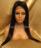 Long Straight Human Virgin Hair Cheap Full Lace Wigs DC