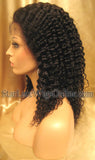 Custom Kinky Curly Human Hair Full Lace Wigs For Black Women