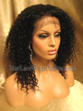 Kinky Curly Human Hair Custom Lace Front Wig