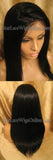 Light Yaki Indian Remy Lace Front African American Wigs