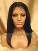 Light Yaki Straight Indian Remy Lace Front Human Hair Wig