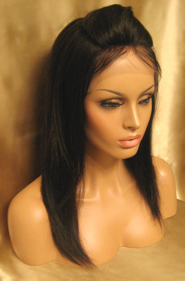 Long Straight Human Hair Full Lace Wig For Cheap