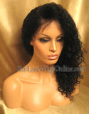 Custom Human Hair Curly Full Lace Wigs For Black Women