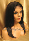 Long Straight Indian Remy Lace Front Wigs