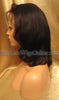 Short Yaki Straight Human Hair Full Lace Wigs For White Women